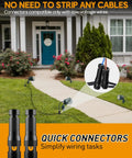 Low Voltage Landscape Lights 5W 500LM Outdoor LED Spot Lights with quick connectors for garden path installation