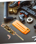 Heavy Duty Toggle Clamp Latch For Truck Bed And Tool Box Adjustable Metal Spring Hasp in tool kit with orange base