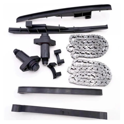 Heavy Duty Timing Chain Guide Tensioner Kit for UTV and Side By Side Off Road Rigs, black plastic and steel components.