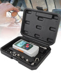 Portable 100n Push Pull Force Meter With Backlit Screen And Auto Shutdown All Around Digital Force Tester For Precise Tension And Compression Easy Readout For Lab And Field Testing, open case with accessories