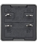 Heavy Duty 12V 40A 4 Pin SPDT Automotive Relay Pack Of 4 Replacement For AC Compressor, Starter And Fan Control, Fits Chevy Silverado, GMC, Buick And More, black