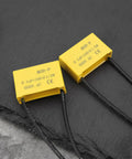 Quad Pack Grounding Filter Capacitors For Contactor Arc Extinguishing 0.1uF 100 Ohm 1/2W 600VAC, yellow leaded modules