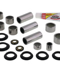 Rear Suspension Linkage Rebuild Kit For KLX250R 1994-1996, KLX250S 2006-2019, KLX250SF 2009-2010, KLX300R 1997-2007 To Restore Smooth Handling And Peak Performance On Dirt Bikes, bearings and seals