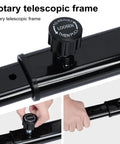 Close-up of rotary telescopic frame for Hoverboard Go Kart Attachment With Adjustable Length 27 To 39 Inches Comfortable Seat Go Cart