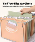 Pastel Hanging File Folders 25 Count Letter Size With One Fifth Cut Tabs For Bulky Files Neatly Organize Filing Cabinets And Medical Charts Boss Level Organization For Your Home Or Office Quick Access displayed in a storage rack
