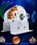 Top Shelf 1200 Watt Permanent Magnet Motor featuring three phase wiring and pure copper coils, showcasing internal coil and rotor design.
