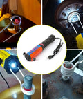 Handheld Magnetic Induction Heater for rusted screws and bolts removal with 3 coils 110V 1300W in use on metal surfaces.