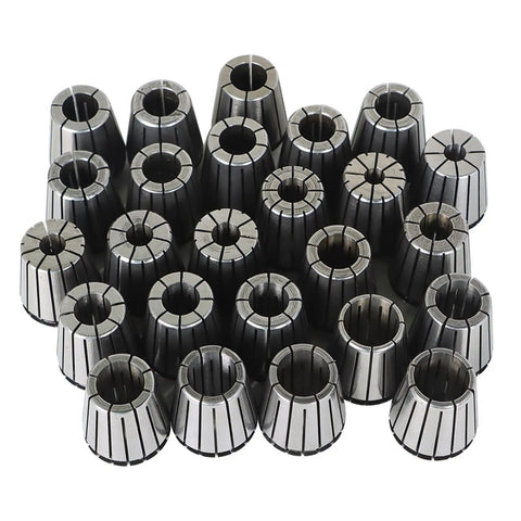 ER32 Collet Set 26 Piece Pro Grade for CNC Milling Lathe Tool Kit with various precision sizes shown