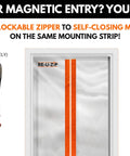 Image showing Reusable Dust Barrier Zipper Pro Bundle With Fail-Safe Locking And Replaceable Strips for flexible entry options.