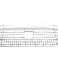 SinkSense Wagner 31.5 X 14 Inch Stainless Steel Kitchen Sink Bottom Grid Protector With Rubber Feet visible from top view.