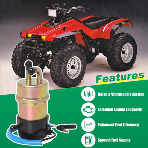 12V Fuel Pump With Am116304 Fuel Filter For Honda FourTrax Foreman 86-89 TRX 350 350D 4x4 Replacement 16710-HA7-672