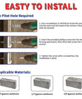 DIY Drywall Anchors And Screws Kit with installation steps for mounting on gypsum wallboards