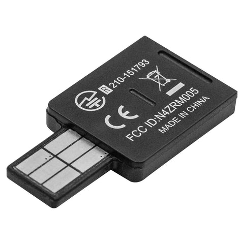 Flysky FS RM005 FHSS 2.4GHz Module close-up showing details and FCC markings for NB4 Plus and Pro Plus transmitters.