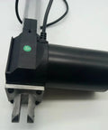 Heavy Duty Electric Linear Actuator Tubular Motor Working Like A Silent Beast With Five Thousand Newton Push Power And Rock Solid One Hundred Fifty Millimeter Travel To Quickly Upgrade Beds And Couch Frames close-up view of motor and actuator.