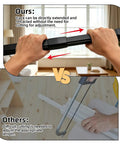 15Ft Retractable Curtain Track Kit With Hooks, Ceiling And Wall Mount, Heavy Duty Telescoping Main Rail For Room Divider, Wardrobe, RV, Hospital, Living Room And Bathroom, Black, adjustable length comparison
