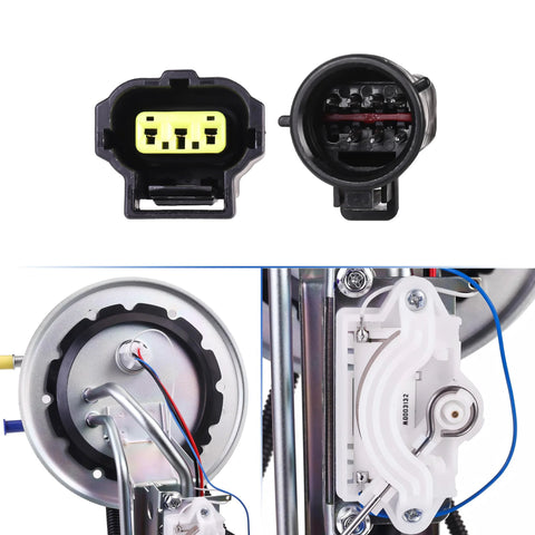 Ford Crown Victoria 4.6L V8 Fuel Pump Replacement For 1998 Through 2000 Direct Fit Drop In For Lincoln Town Car And Mercury Grand Marquis OE Style E2272S P74868S XW1Z 9H307 AG connectors and components