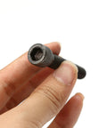 Fifty Pack Beefed Up Socket Head Cap Bolts 3/8X2 Inch Alloy Steel Bouldering Climbing Holds Mounts For Home Gyms Easy Rigging showing a hand holding a bolt with hexagonal head.