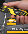 Folding Wrench Set 17-Piece With 9 SAE And 8 Metric Hex Keys, ergonomic anti-slip handle design in use