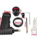 Right Angle Converter Attachment For Rotary Tools Compatible With Dremel 4000 3000 8200 Series showing various components and measurements.