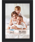 Sleek Black 5x7 Picture Frame For Desk Or Wall Mount Modern Engineered Wood Frame From The Bliss Collection Crazy Good Value Keepsake