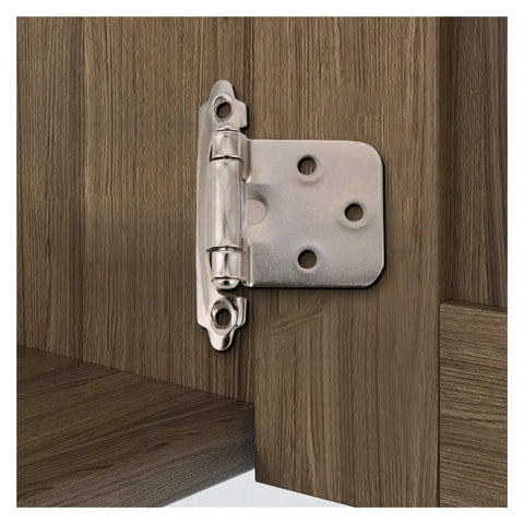2Pcs American Self Closing Spring Hinge With Screws Overlay Flush Cabinet Hinges For Kitchen Cabinets And Furniture Hardware In Retro Green