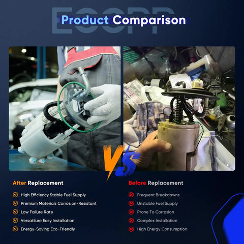 product comparison between inline fuel pump replacement and old model