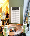 30 Pieces Equipment Maintenance Inspection Stickers 5 Inch By 3 Inch Monthly Log Labels on industrial machine