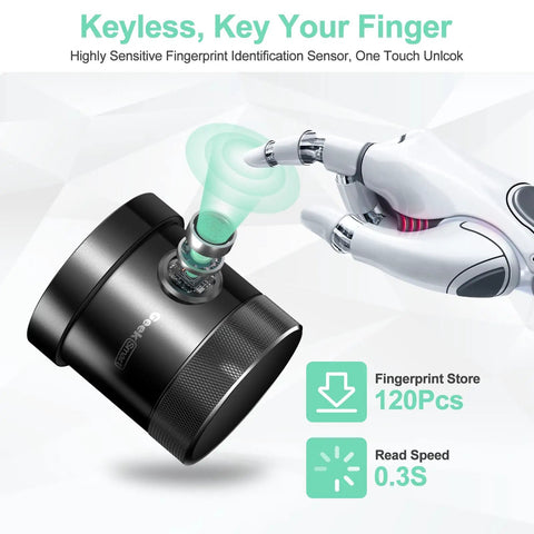 Smart Fingerprint Door Lock With Keypad And Card RFID Access For No Fuss Keyless Entry, sensor detecting fingerprint