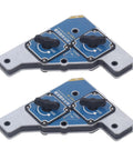 Heavy Duty Dual Switch Welding Clamp With 50KG Magnetic Force For Steel And Iron Plates, shown from a top angle, dual adjustable, galvanized steel.