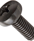 Steel Pan Head Machine Screw M5 0.8 x 12mm Black Oxide DIN 7985 Phillips PH2 Drive Fully Threaded Pack of 100
