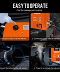 Automotive Smoke Machine with Built In Air Compressor, 12V DC Leak Detector for EVAP Vacuum and Turbo Leaks in use