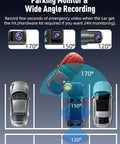 3 Channel 5G WiFi Dash Cam Front Cabin And Rear 4K Plus 1080P Plus 1080P Video With HDR Night Vision G Sensor parking demo