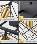 Close-up of Rotatable 3 Cube Shade Vanity Light For Bathroom Over Mirror Mount Dope Matte Black Wall Fixture features