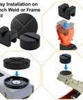Universal Jack Pad Set For Floor Jacks And Stands High Density Rubber Pads Protect Pinch Welds And Frame Rails