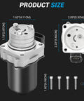 Straight Swap Rear Axle Differential Actuator Motor For Hyundai Santa Fe Tucson Kia Sorento Sportage with dimensions and mounting holes.