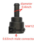 Slick Badass NW12 Coolant Hose Connector For BMW VW Audi Radiator Pipe Joint, 0.63 inch male connector, 0.4 inch diameter.
