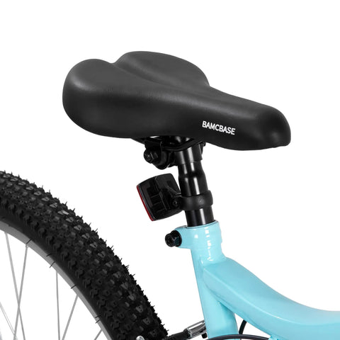 Trail Ready 26 Inch Mountain Bike For Men And Women 18 Speed Steel Frame Suspension Fork V Brakes All Terrain MTB For Adults saddle