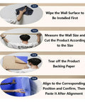 Installation steps for Top Shelf Self Adhesive Soundproofing Foam Acoustic Panels 5Cm Thick Flame Retardant Polyurethane egg crate.
