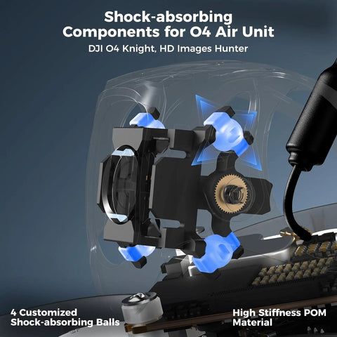 Shock-absorbing components for Meteor75 Pro Brushless Whoop Quadcopter with O4 Air Unit Matrix 1S 3 in 1 HD FC