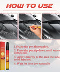 3 Pack Car Scratch Repair Pens Set For Quick Touch Ups That Blend Right Into Your Paint, Clear Fix Scratch Remover Pens in use