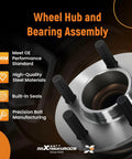 Front Wheel Bearing And Hub Assembly For 2012 2020 Dodge Challenger And Chrysler 300 5 Lug RWD Direct Fit Replacement Replaces BR930578 HA590465