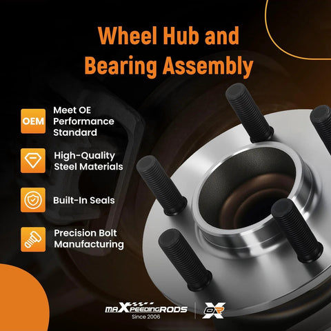 Front Wheel Bearing And Hub Assembly For 2012 2020 Dodge Challenger And Chrysler 300 5 Lug RWD Direct Fit Replacement Replaces BR930578 HA590465