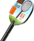 Cordless Electric Fly Swatter Racket For Gnats And Mosquitoes Outdoor Indoor Bug Zapper Handheld Battery Powered Pest Control Tool