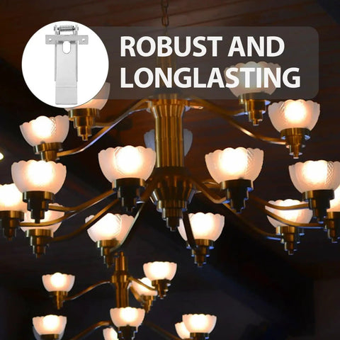 Sleek Concealed Spring Clamps For Recessed Trim Kits With Robust Iron Build For Reliable Lighting Support And Hidden Elegant Design In Bulk Pack of 10, iron clip detail