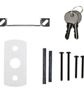 Heavy Duty Storm Door Deadbolt Lock Black Brass KD Keyed Different Exterior Security Lock parts including keys