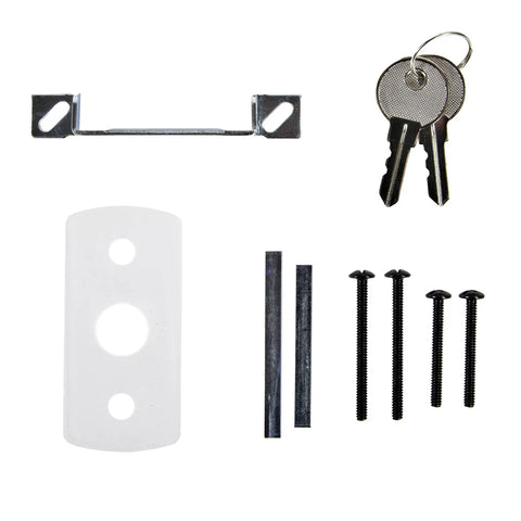 Heavy Duty Storm Door Deadbolt Lock Black Brass KD Keyed Different Exterior Security Lock parts including keys