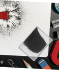 Hands On Magnetic Field Demonstration Kit With Iron Filings For Science Experiments And Classroom Education Perfect For Physics Labs STEM Learning And Magnetic Field Visualization For Students, showing iron filings around a magnet.