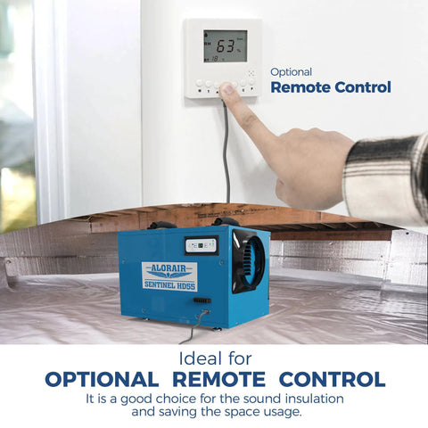 Heavy Duty 113 Pint Commercial Dehumidifier For Crawl Spaces And Basements Kicks Out Stubborn Moisture Fast Covers Up To 1200 Square Feet With Rugged Tank Style Housing with optional remote control.