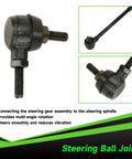 Go Kart Steering Gear Assembly DIY Ready Compatible With Coleman KT196 CK196 RTK200 ball joint tie rod