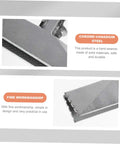 Chrome-vanadium Two Pack Manual Sheet Seamer With Double Handle For Metal Flattening And Hemming, close-up of materials and edge.